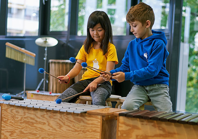 Children at the Bavarian International School