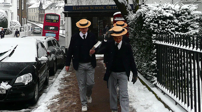 Harrow Schoolboys a photograph by Herry Lawford