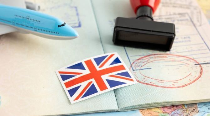 aeroplane-british-passport-stock-image