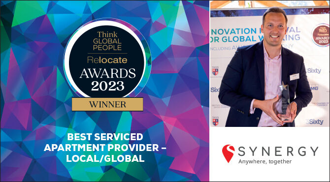 Best Serviced Apartment Provider - Local/Global Winner - Synergy